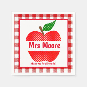 Serviette En Papier Pomme enseignant