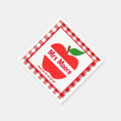 Serviette En Papier Pomme enseignant (Coin)