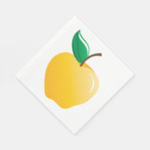 Serviette En Papier Pomme jaune dorée (Coin)