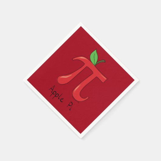 Serviette En Papier Pomme Pi Cute Math Pi Jour Partie Napkins (Coin)