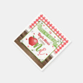 Serviette En Papier Pomme Premier Anniversaire Napkin - Pomme de notre (Coin)