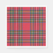 Serviette En Papier Pomme Rouge Papier Plaid (Devant)
