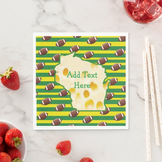 Serviette En Papier Pommes de table Wisconsin Party (En situation)