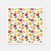 Serviette En Papier Pommes et Feuilles (Devant)
