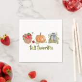 Serviette En Papier Pommes Favoris Automne, Citrouille, Sweater (En situation)