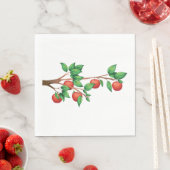 Serviette En Papier Pommier branche Napkins (En situation)
