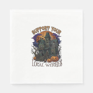 Serviette En Papier Pompe Maison Hantée Halloween Sorcières Locales So