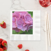 Serviette En Papier Pompée rose Hydrangea Hortensia Fleur (En situation)