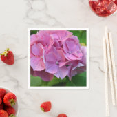 Serviette En Papier Pompée rose Hydrangea Hortensia Fleur (En situation)