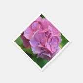Serviette En Papier Pompée rose Hydrangea Hortensia Fleur (Coin)