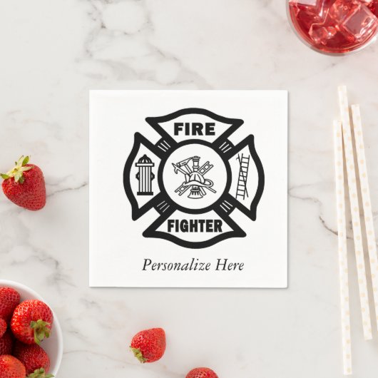 Serviette En Papier Pompier (En situation)