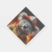 Serviette En Papier Pompier Koala (Coin)