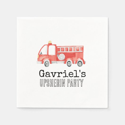 Serviette En Papier Pompier Partie Napkins (Devant)