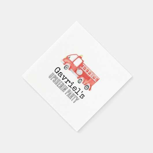 Serviette En Papier Pompier Partie Napkins (Coin)