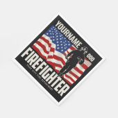 Serviette En Papier Pompier personnalisé Secourir USA Drapeau Patrioti (Coin)