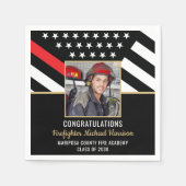 Serviette En Papier Pompier Pompier Académie de Diplôme de pompiers Ph (Devant)