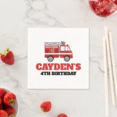 Serviette En Papier Pompier Pompier Anniversaire (En situation)
