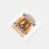 Serviette En Papier Pompiers (Coin)