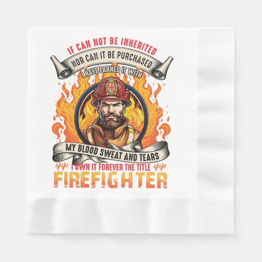 Serviette En Papier Pompiers (Devant)