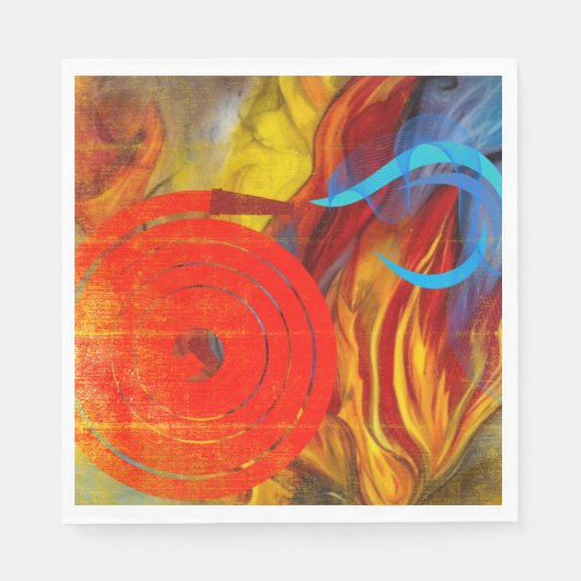 Serviette En Papier Pompiers Flare (Devant)