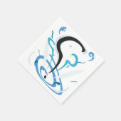 Serviette En Papier Poncez la question (Coin)