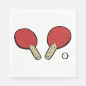 Serviette En Papier Pong De Tennis De Table (Devant)