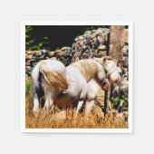 SERVIETTE EN PAPIER PONIES (Devant)