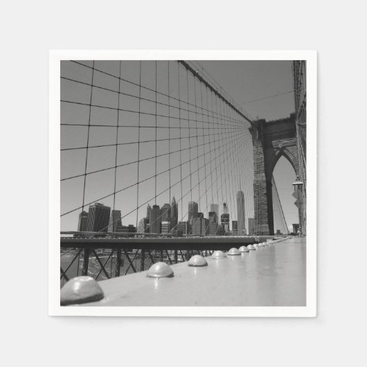 Serviette En Papier Pont Brooklyn (Devant)