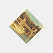 Serviette En Papier Pont d'Argenteuil Claude Monet (Coin)