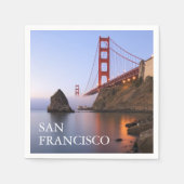 Serviette En Papier Pont Golden Gate | San Francisco Californie (Devant)