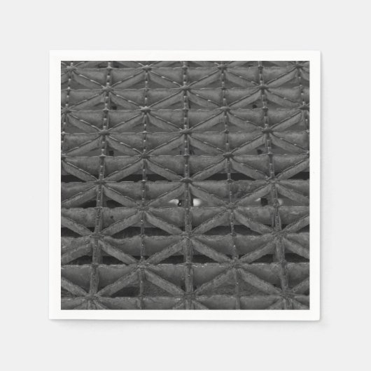 Serviette En Papier Pont inutilisable Niveaux de gris Abstraits (Devant)