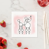 Serviette En Papier Poodday Party, Pink Party Papier serviettes (En situation)