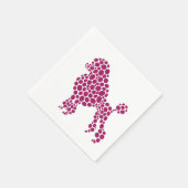 Serviette En Papier Poodé rose Polka Poodé Parti chien (Coin)