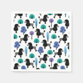 Serviette En Papier Poodle dans le parc (Devant)