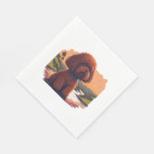 Serviette En Papier Poodle de jouet mignon (Coin)