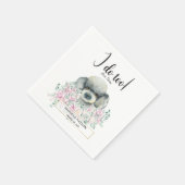 Serviette En Papier Poodle Doodle Mariage Cocktail Napkins (Coin)