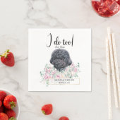 Serviette En Papier Poodle Doodle Mariage Cocktail Napkins (En situation)