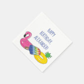 Serviette En Papier Pool Party Personnalisé Flottes de pool (Coin)