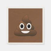 Serviette En Papier Poop Emoji Papier serviettes, Cocktail Standard (Devant)