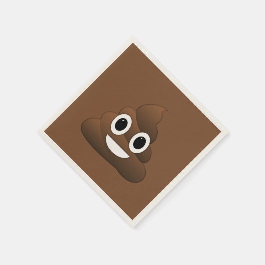 Serviette En Papier Poop Emoji Papier serviettes, Cocktail Standard (Coin)