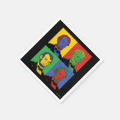 Serviette En Papier Pop Art Abraham Lincoln (Coin)