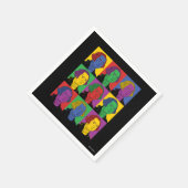 Serviette En Papier Pop Art George Washington (Coin)