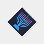 Serviette En Papier Pop Art Menorah Napkins (Coin)