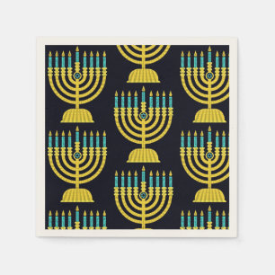 Serviette En Papier Pop Art Menorah Napkins
