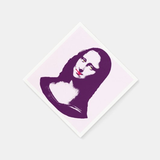 Serviette En Papier Pop Art Mona Lisa Napkins (Coin)