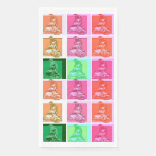 Serviette En Papier Pop Art Motoneige