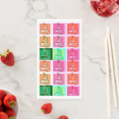 Serviette En Papier Pop Art Motoneige (En situation)