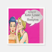 Serviette En Papier Pop Art Party ou Business Cocktail Napkins (Devant)