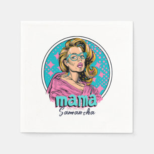 Serviette En Papier Pop Art Retro Personnalisé (8) Napkins