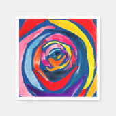 Serviette En Papier pop art rose Abstrait (Devant)